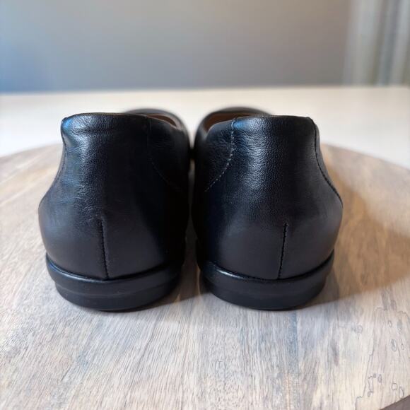 SAS Black Leather Ballet Scenic Flats Comfort Shoes Made in USA Women’s Size 8 - Picture 7 of 11
